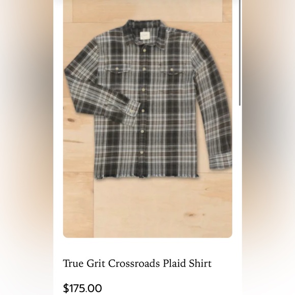 True Grit Other - True Grit Green Plaid Shirt size L